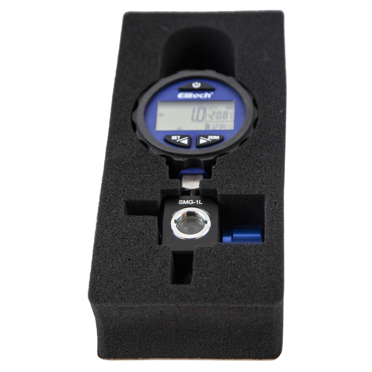 Elitech SMG-1L Single Manifold Gauge Pressure Gauge for 87+ Refrigerants -14.5-500 PSI