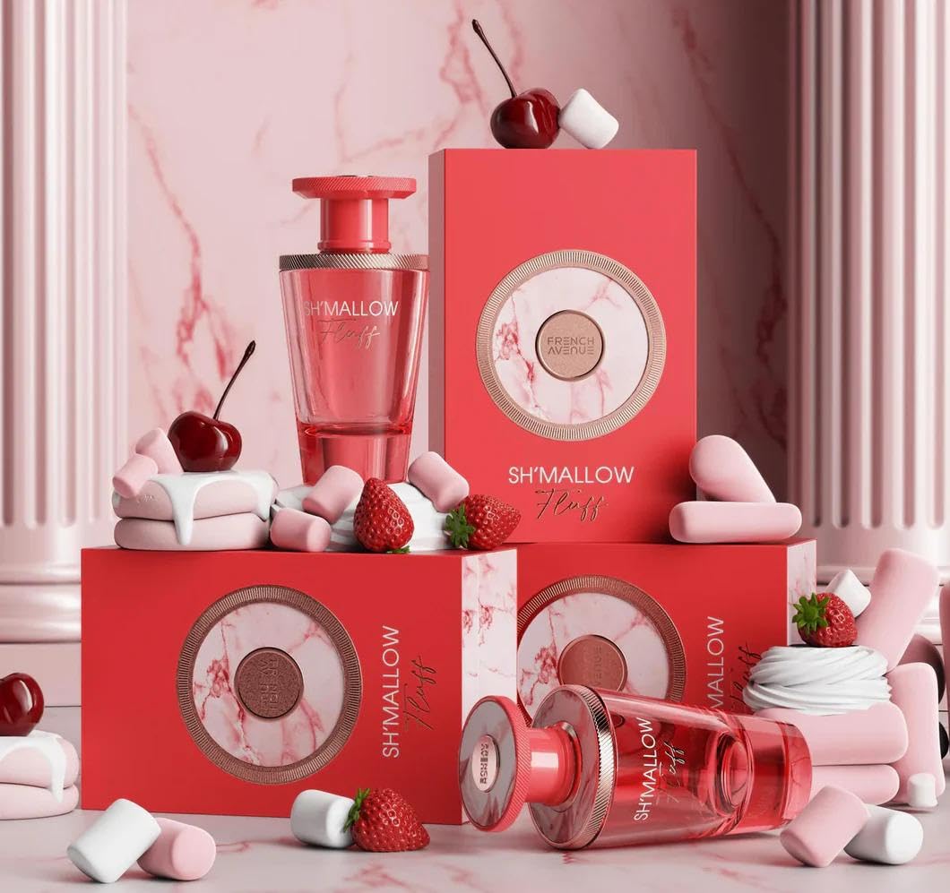 French_Avenue Sh'mallow Fluff Eau de Parfum, 100ml, Süßer Marshmallow-Duft, Luxusparfüm für Erwachsene Kosmetik