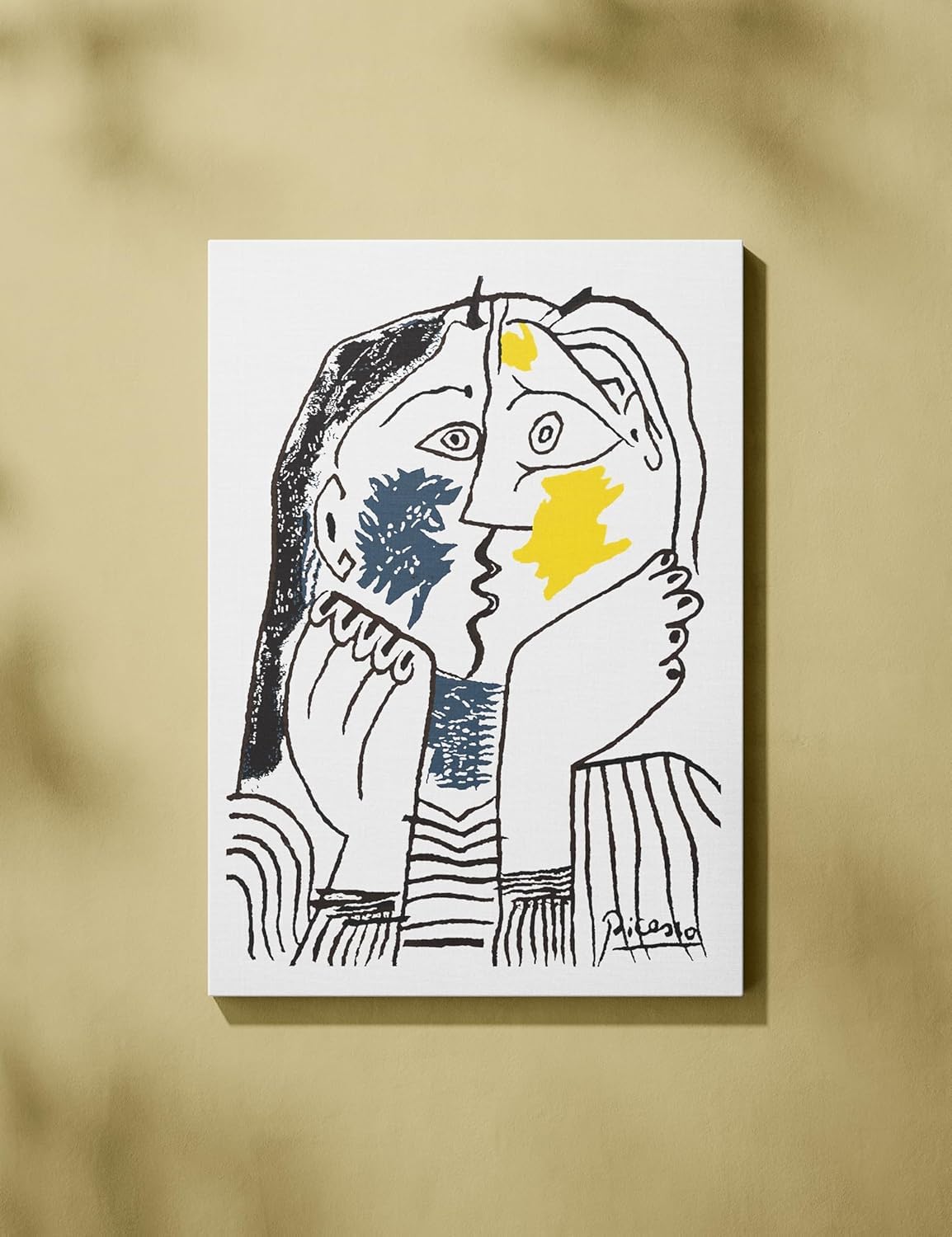 Impression sur toile Picasso Le Baiser | Dessin linéaire premium 40x60 - 7