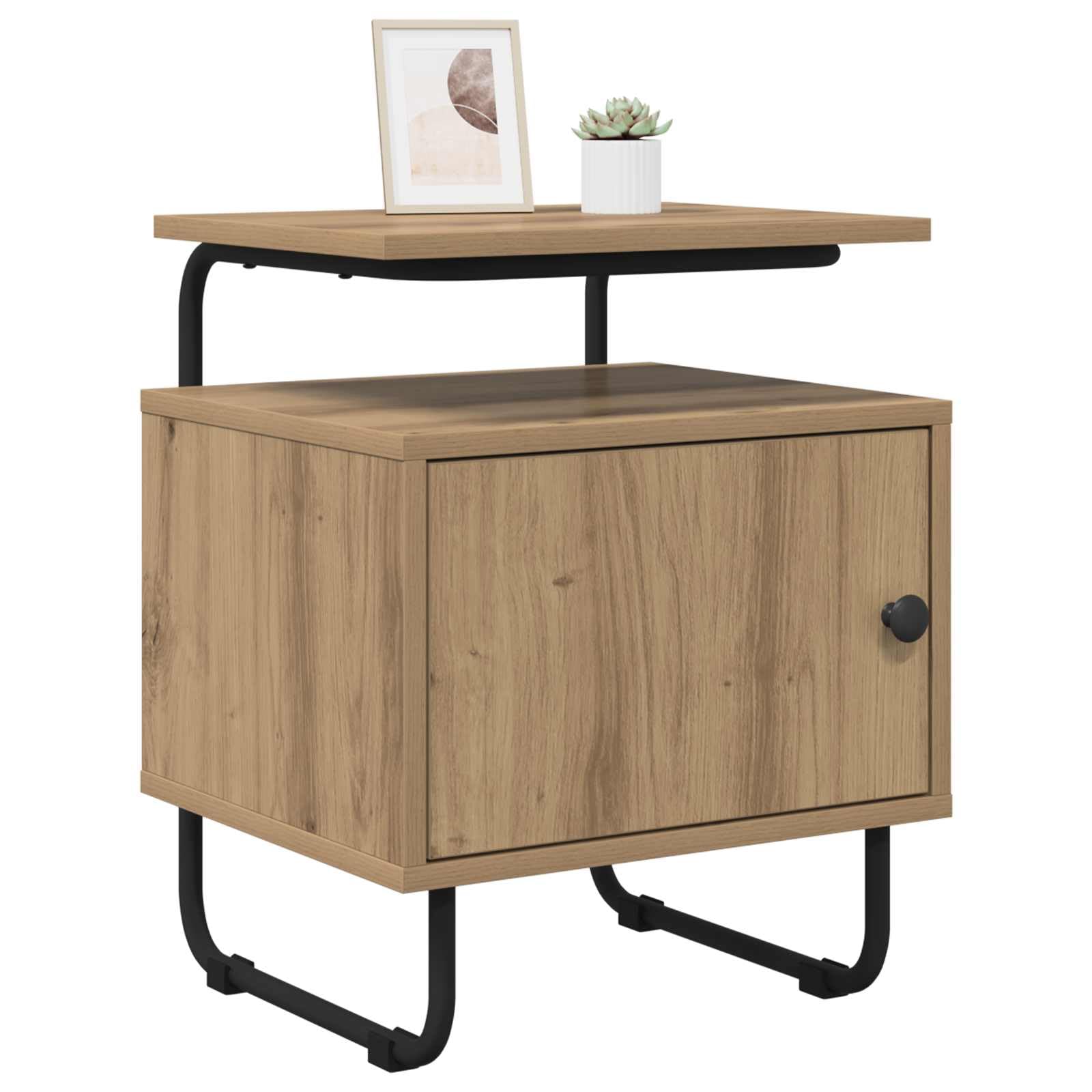Nachttisch 2er Set 40x36,5x50 cm Artisan-Eiche Holzwerkstoff