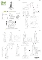 Vista 7 de Fascinations Metal Earth Lighthouse - Kit de modelo de metal 3D