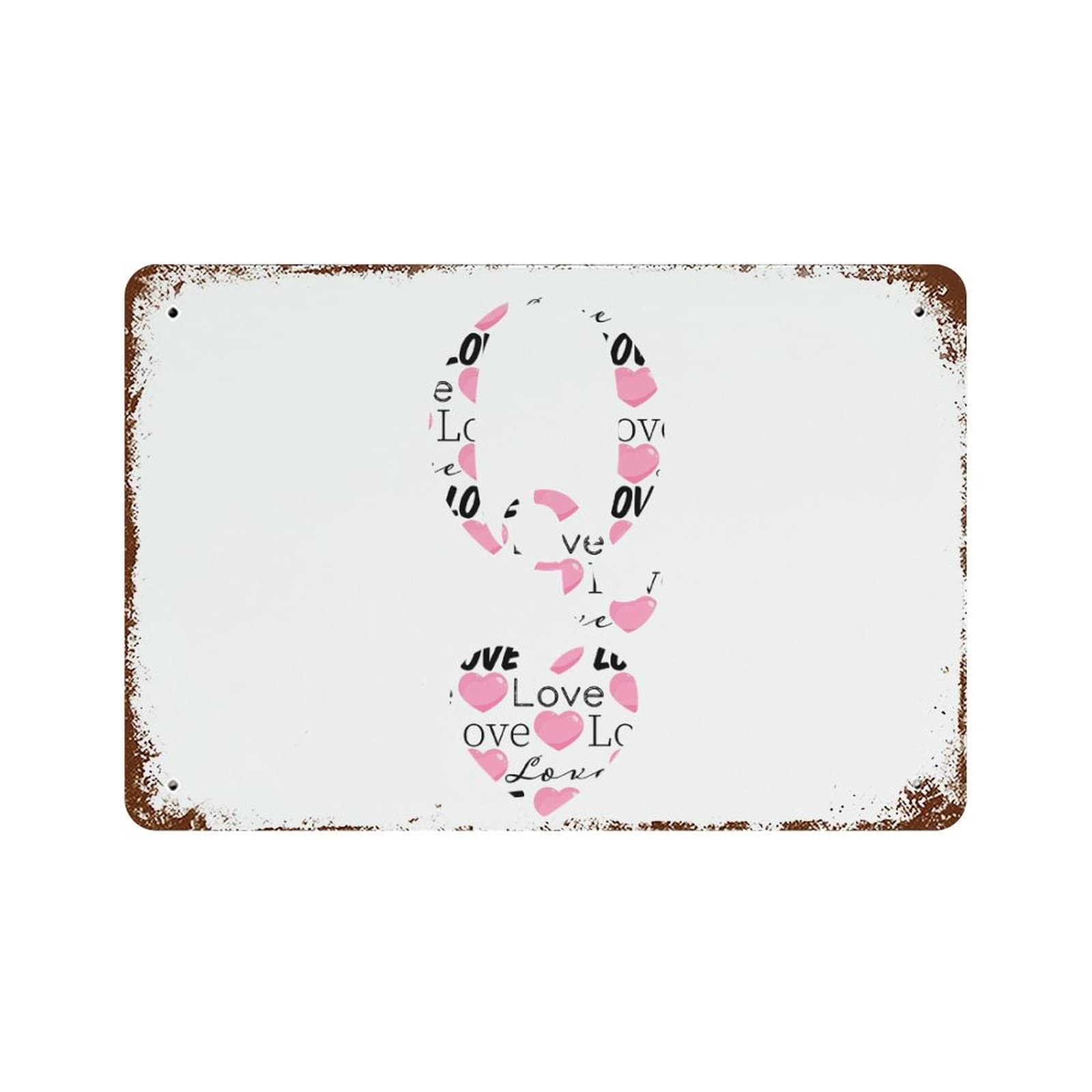 Plaque en métal Saint-Valentin Q, finis les cadeaux éphémères