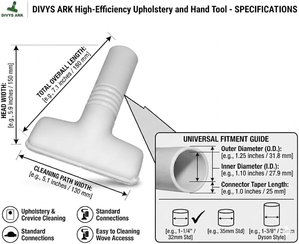 Replacement of Kirby Generation 3 Vacuum Cleaner Upholstery Tool Attachment #218089
