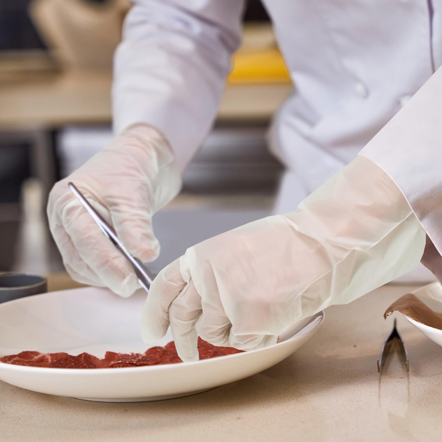 Joeji's Kitchen Jednorazowe rękawiczki S, jednorazowe, do kontaktu z żywnością, ekologiczne rękawiczki jednorazowe, bez lateksu, w 100% kompostowalne - małe