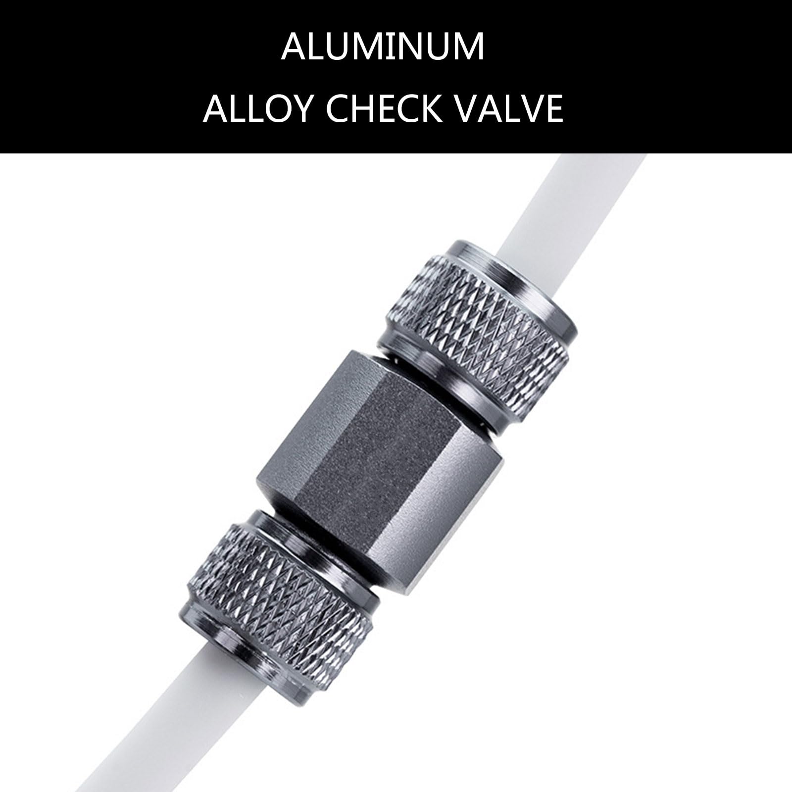 Stainless Steel CO2 Line Check Valves Aquariums Single Direction Flowing Control CO2 Valves for Aquariums Oxygen Supply - image 2
