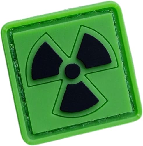 Parche de PVC de radiación nuclear verde – Pequeño parche tá