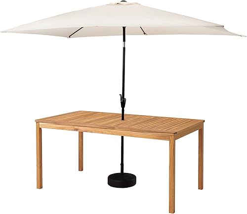 Miniatura 5 de Alaterre Furniture, Okemo Acacia Wood Outdoor Dining Set, 63" W, Natural
