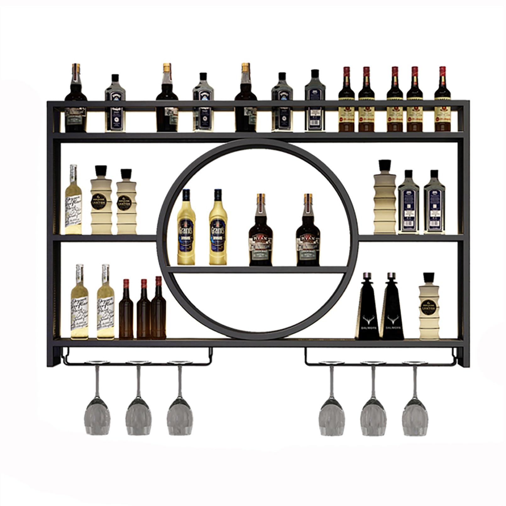 Casier à vin mural moderne pour créer une ambiance bar de salon