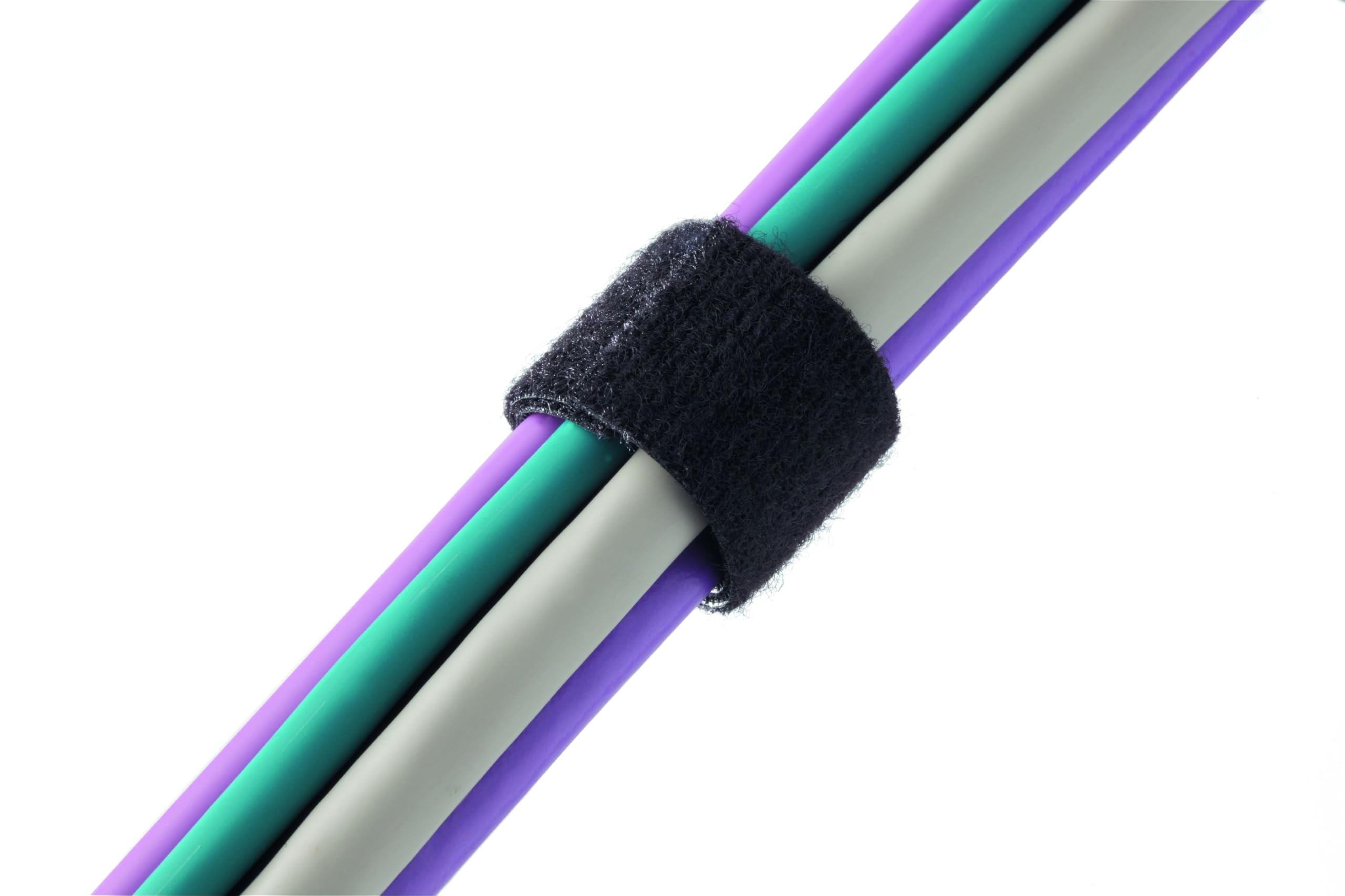 20 x Fascette per Cavi Riutilizzabili 300 x 20 mm BLU Nastro a strappo