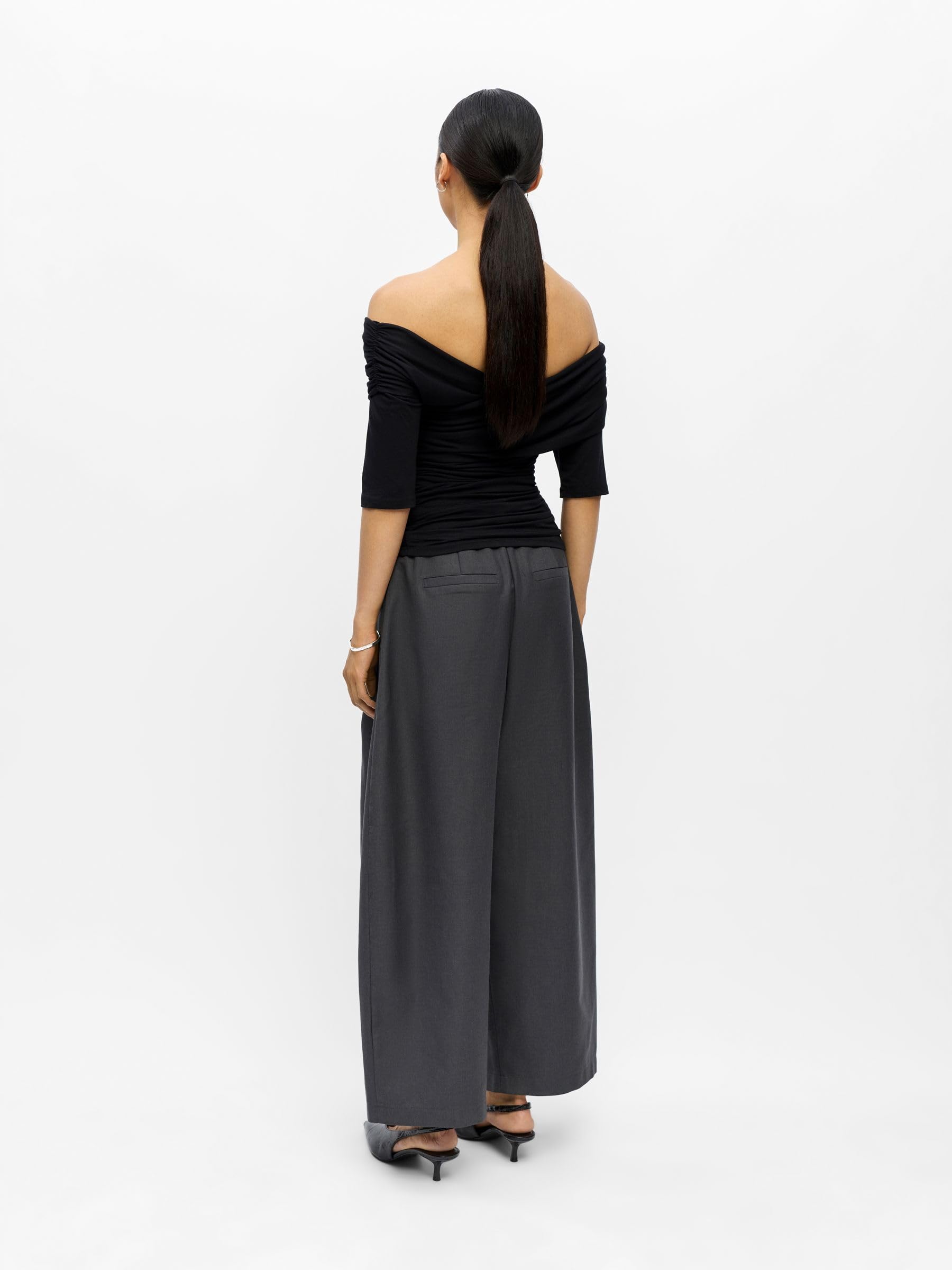 Object Female Oberteil Schulterfreies Gerafftes | Top