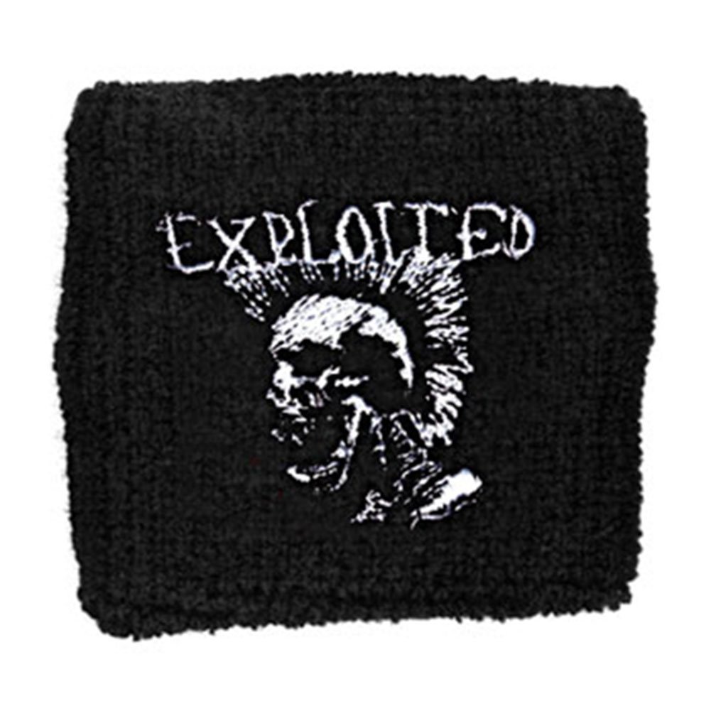 Exploited Men's Mohican Skull Athletic Wristband Black