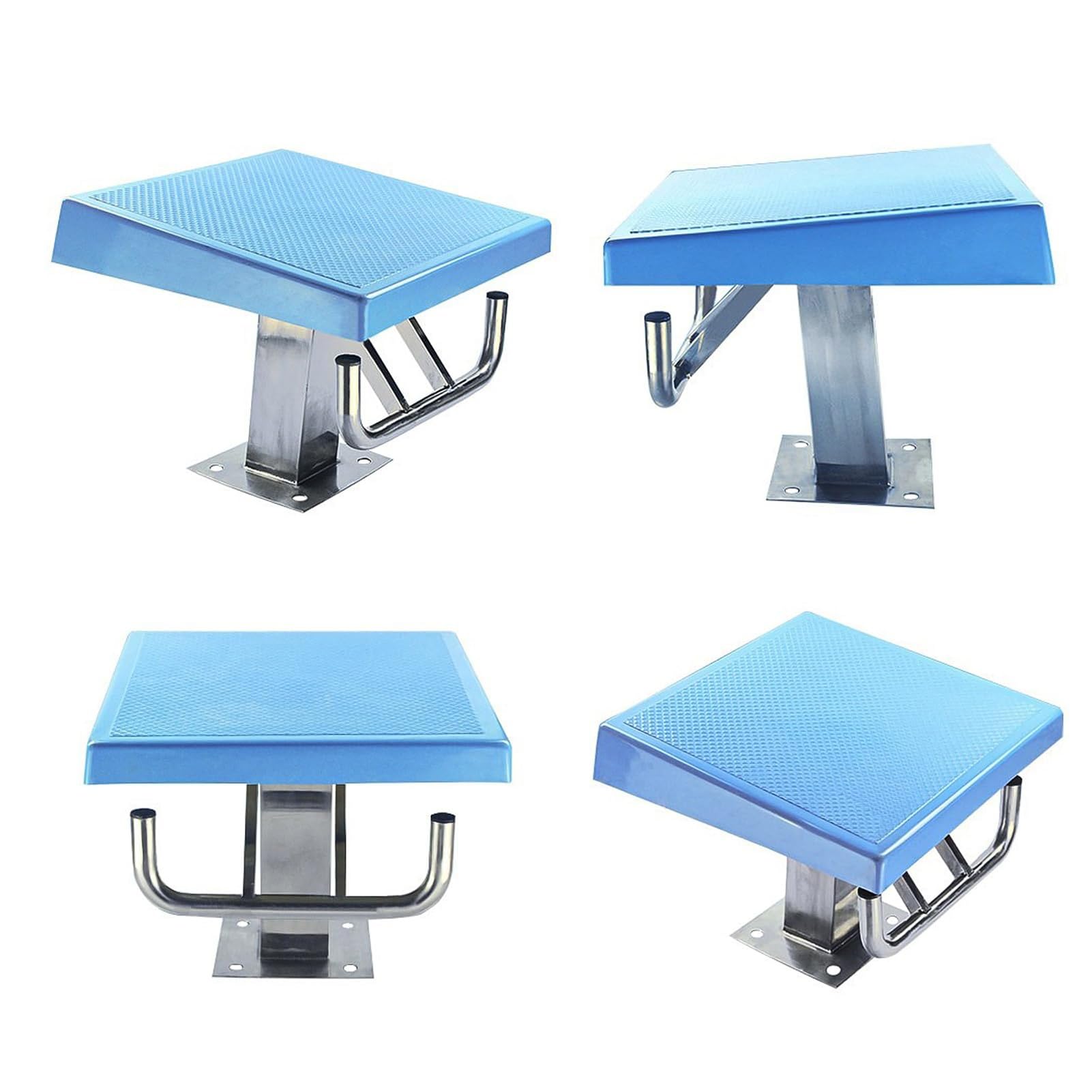 Piattaforma per Tuffi in Piscina,Trampolino per Tuffi,Superficie Antiscivolo in Acciaio Inox Inclinata a 15°,Portata 600Lbs/280kg per Trampolino da Piscina e Piattaforma Competizione di Nuoto