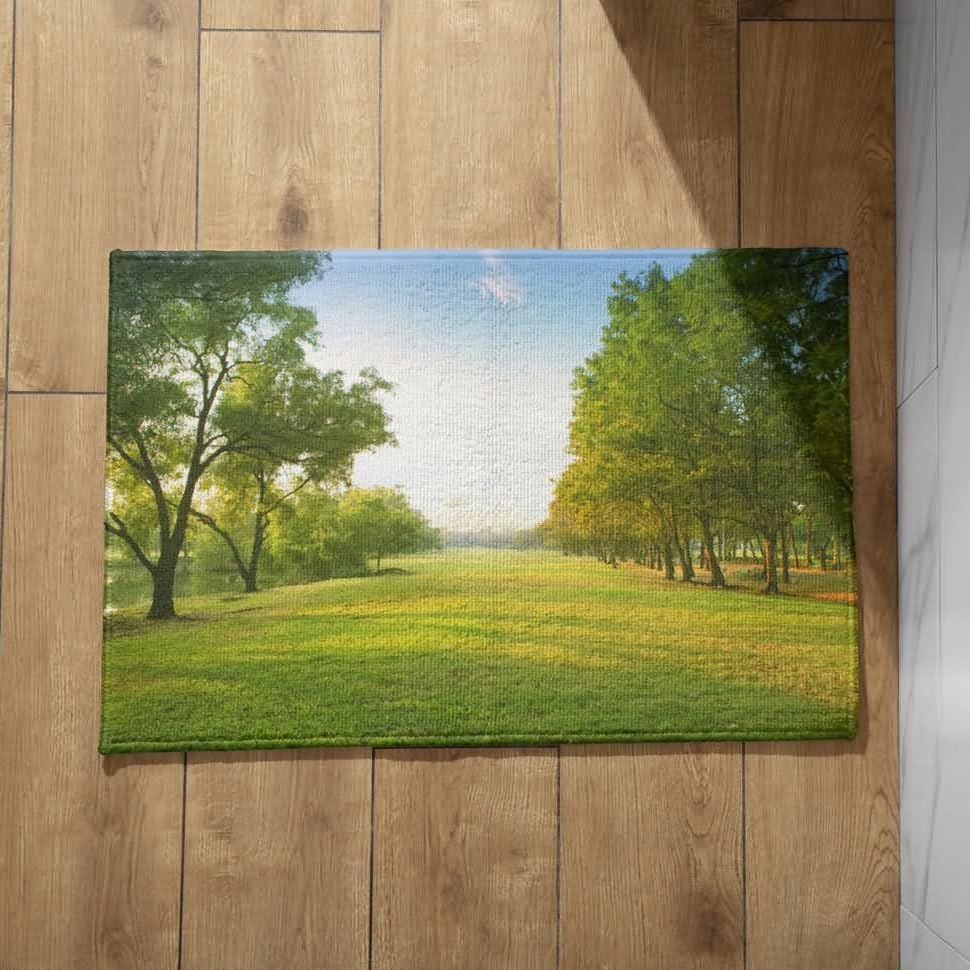 CEVAN Alfombra Antideslizante Suelo Felpudo Entrada Home Paisaje Natural Alfombra Antideslizante Lavable Felpudos Originales Y Divertidos 40x60cm