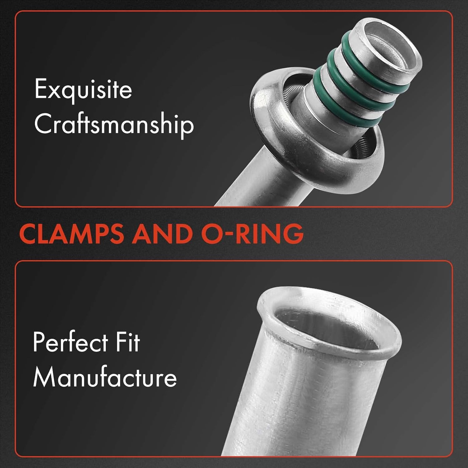 A-Premium A/C Liquid Line Hose Assembly Compatible with Ford Mustang 1987-1993, Thunderbird 1987-1988 & Lincoln Mark VII 1987-1992 & Mercury Cougar 1987-1988, 5.0L, Condenser to Evap, w/Orifice Tube