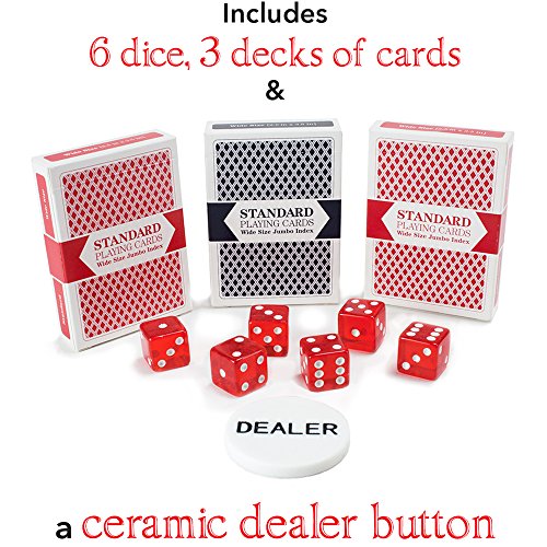 Claysmith Gaming 1,000ct Showdown Poker Chip Set in Rolling Aluminum Case, 13.5-Gram Heavyweight Clay Composite - Thumbnail 7
