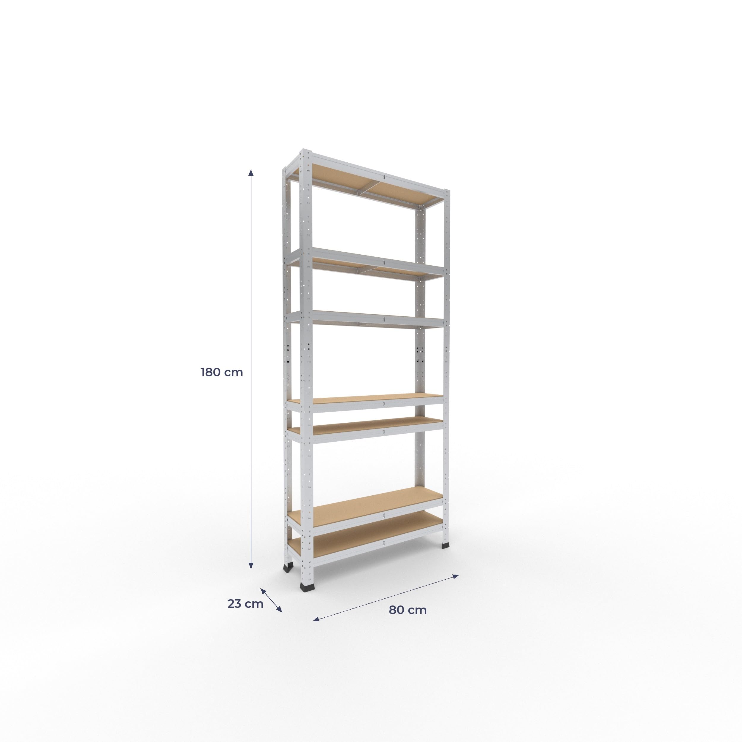 shelfplaza Home 180x80x23cm Estantería Pesada galvanizada: 7x125kg | Estanterías almacenaje · Estanterías metálicas · Estantería cocina · Estantería metálica · Estanterías almacenaje garaje