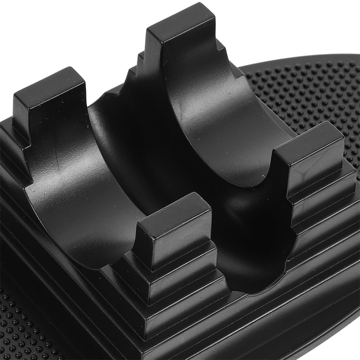 GANAZONO Support de Sol pour Scooter Lot de 3 en Polycarbonate Antidérapant Noir, Bases de Support Stables pour Roues de Trottinette, Station de Stationnement Pratique pour Équipement