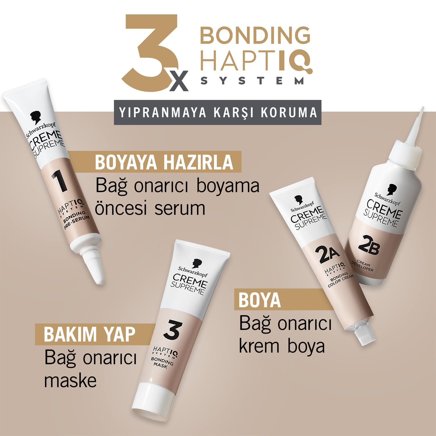 Schwarzkopf Creme Supreme Saç Boyası 6-0 Açık Kahve