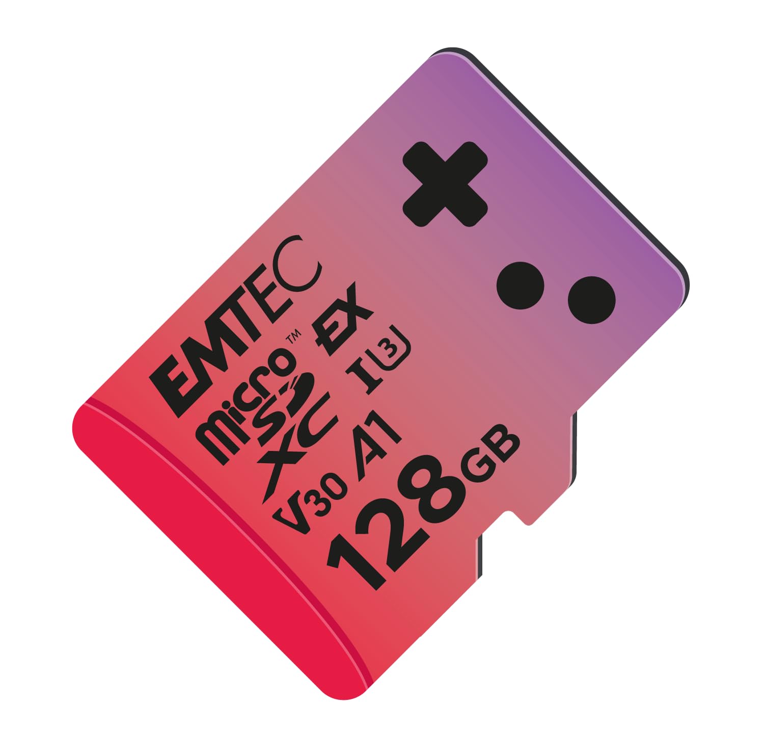 EMTEC - Carte MicroSDXC 128GB UHS-I U3 V30 A1 Express Gaming, Compatible Nintendo Switch 2, Haute Vitesse jusqu'à 880Mb/s, Stockage Étendu, Idéale pour Jeux Vidéo et Applications