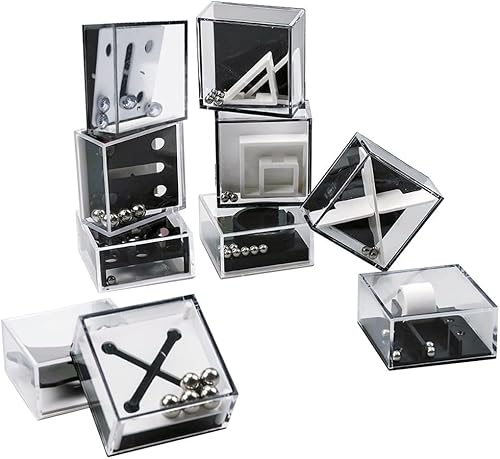 ArtCreativity Mini rompecabezas 3D para niños – Juego de 24 – 12 desafíos únicos de juego de equilibrio – Diversión portátil de viaje por carretera