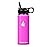 HYDRO CELL Stainless Steel Insulated Water Bottle with Straw - For Cold & Hot Drinks - Metal Vacuum Flask with Screw Cap and Modern Leakproof Sport Thermos for Adults (Fuchsia 18oz)