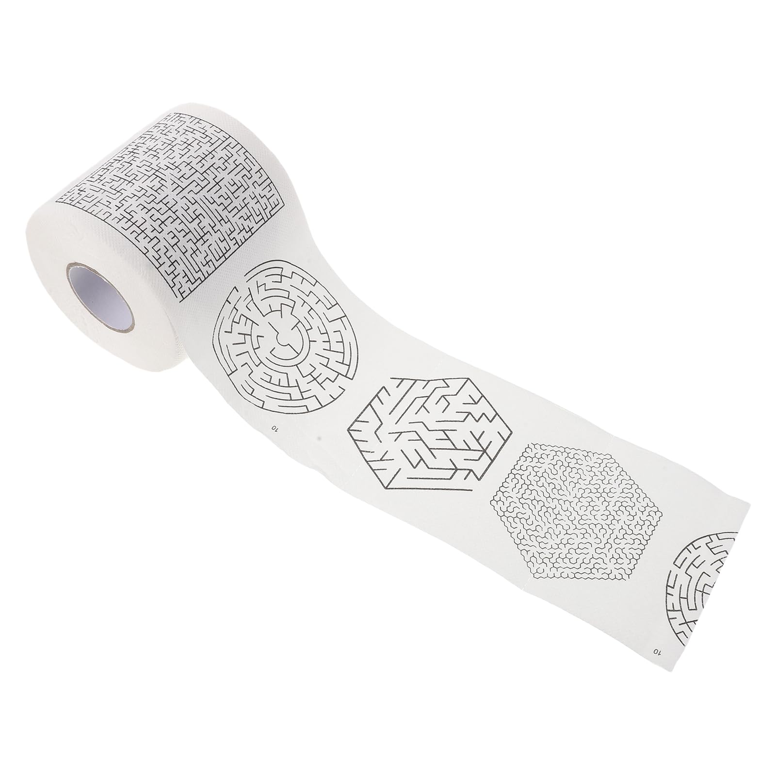 Papel higiénico laberinto interactivo, rollo impreso creativo y resistente