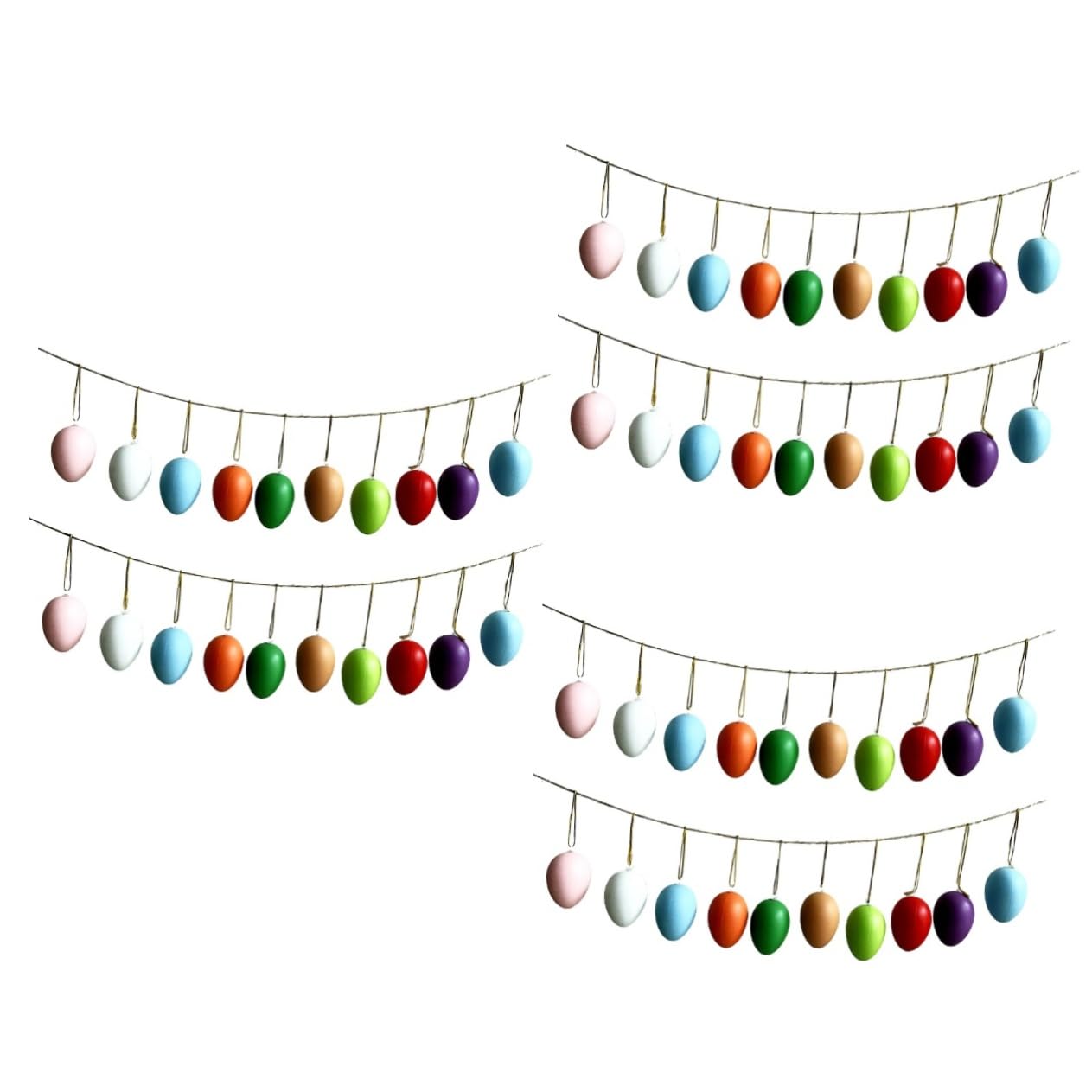Alipis 72 Pz decorare le uova di pasqua - Decorazione pasquale - Decorazione casa giocattoli per bambini ripieno di cesto pasquale Decorazioni pasquali ciondolo uova di Pasqua