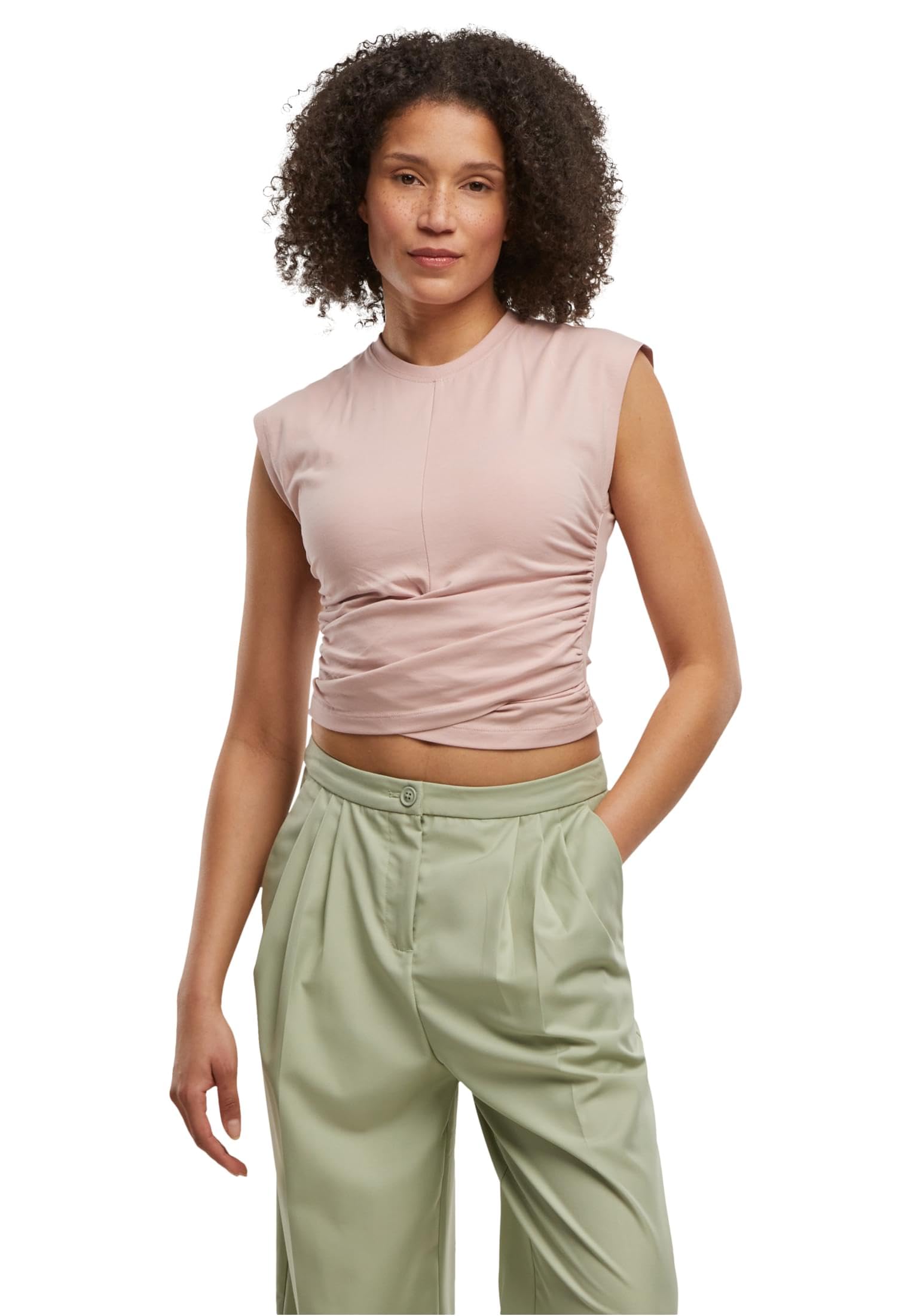 Urban Classics Ladies Cropped Wrapped Top