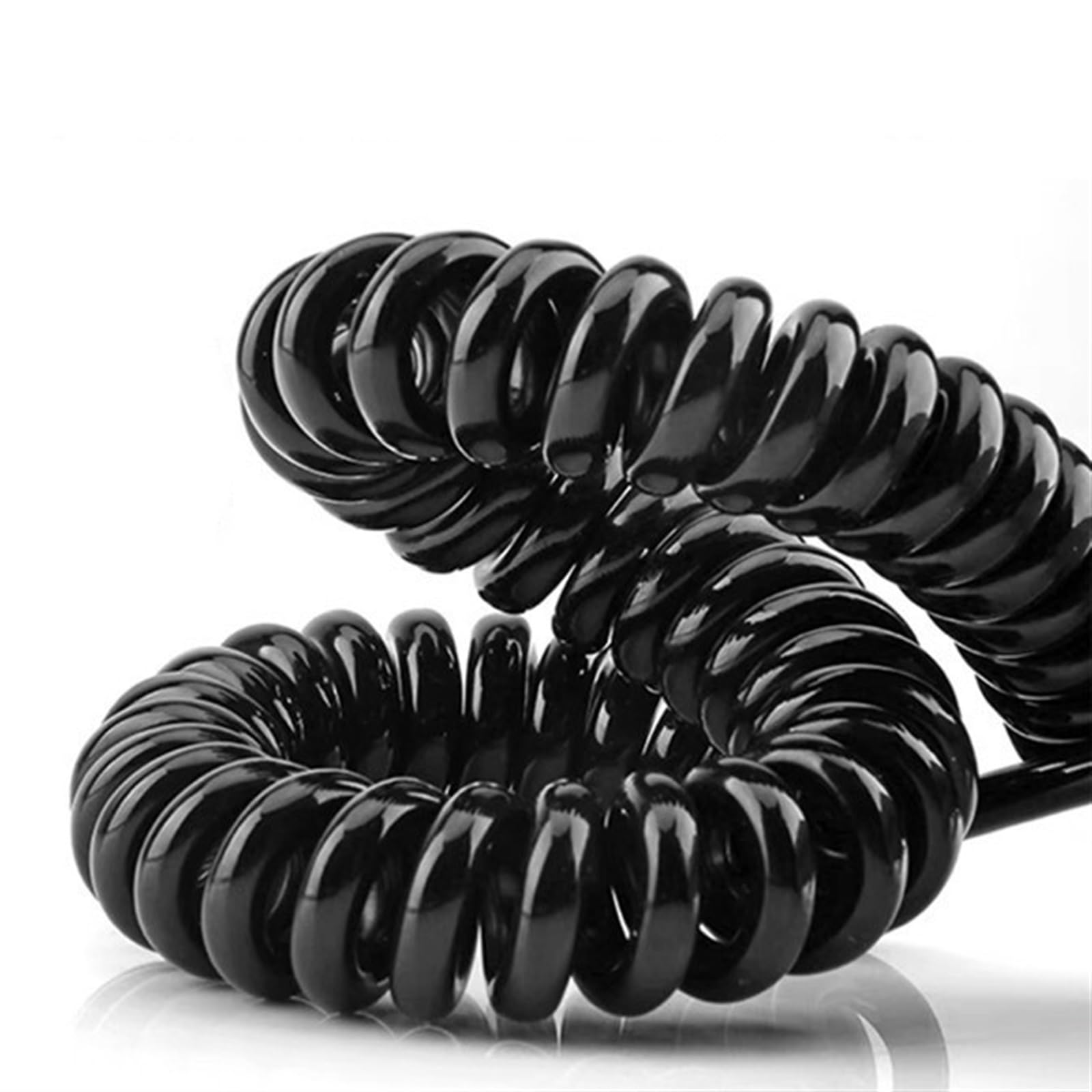 Cable de Datos Cable telefónico Cable de teléfono, Cable Espiral de Resorte de 18 núcleos, 20 AWG, Estirable de 1 a 15 Metros, Cable telescópico(Stretch 3 Meter)