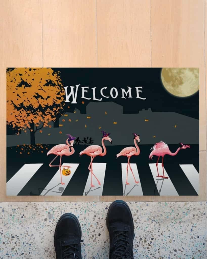 Paillasson extérieur entrée maison tapis intérieur Halloween citrouille