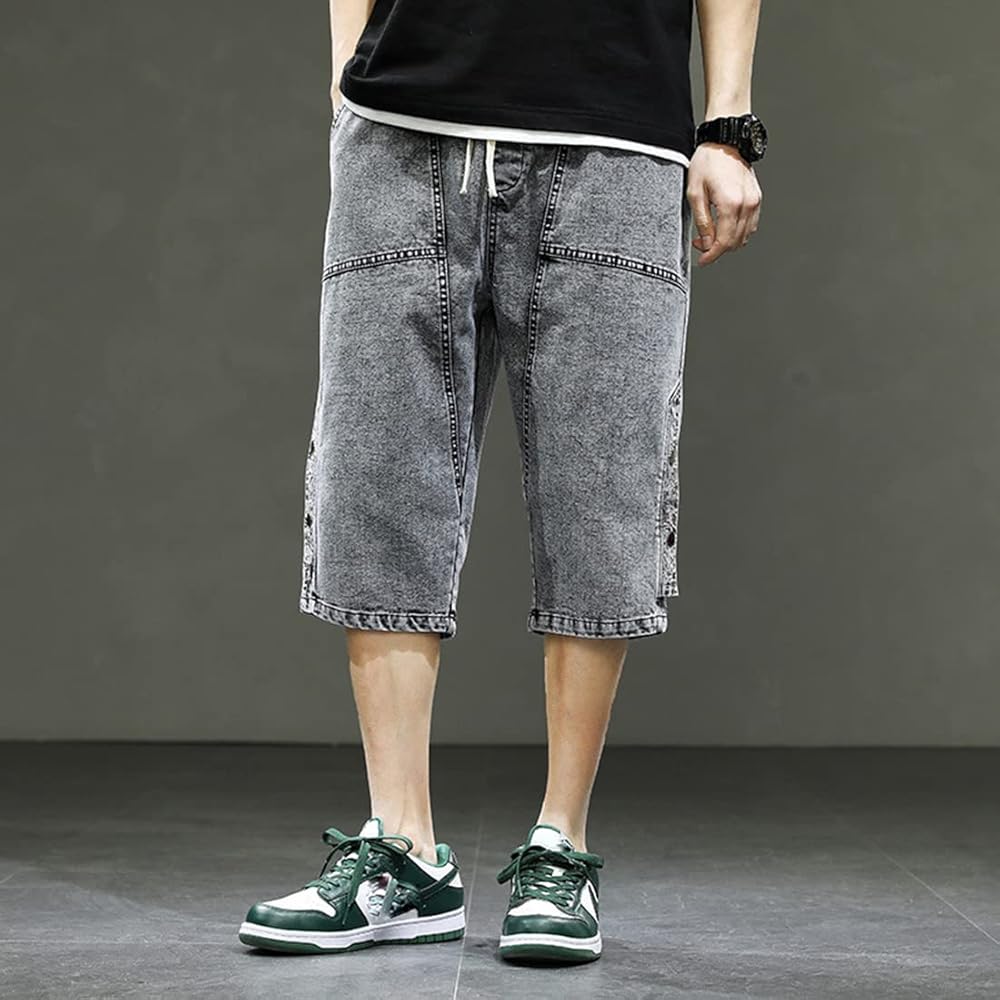 Amazon | オーバーサイズ デニムハーフパンツ ショートパンツ