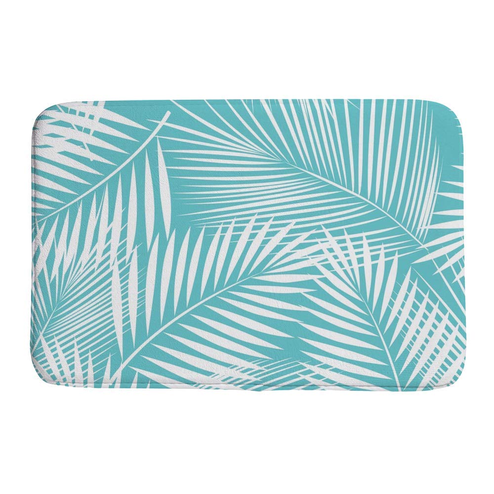 Tapis de bain haut de gamme en mousse à mémoire de forme au design végétal