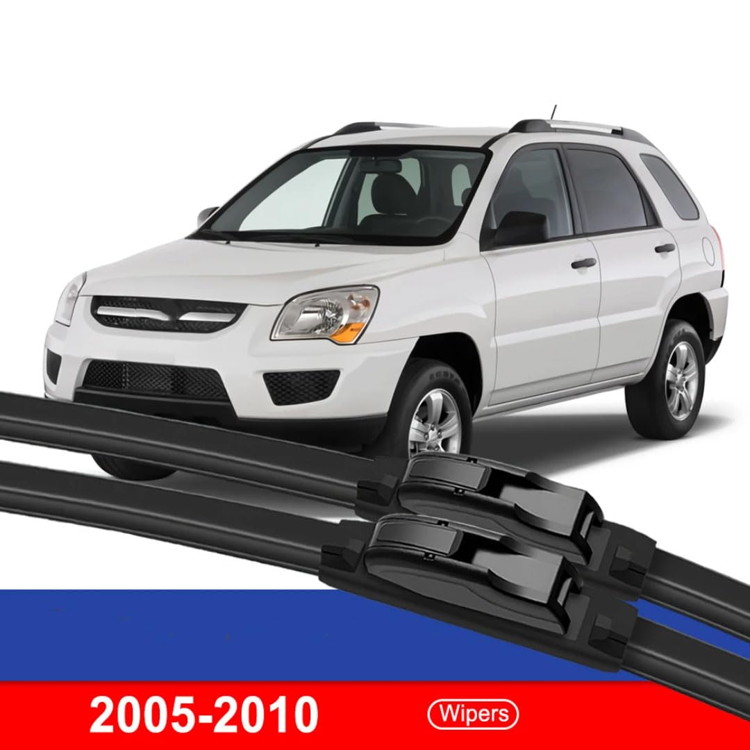 Wycieraczki dla Kia Sportage JE KM 2005-2010, przednie wycieraczki samochodowe, wycieraczki szyby przedniej 24"+16"