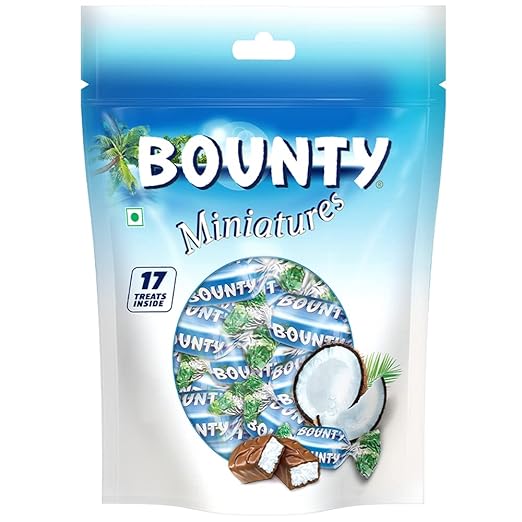 Bounty Miniatures Chocolates, 510g (Pack of 3)