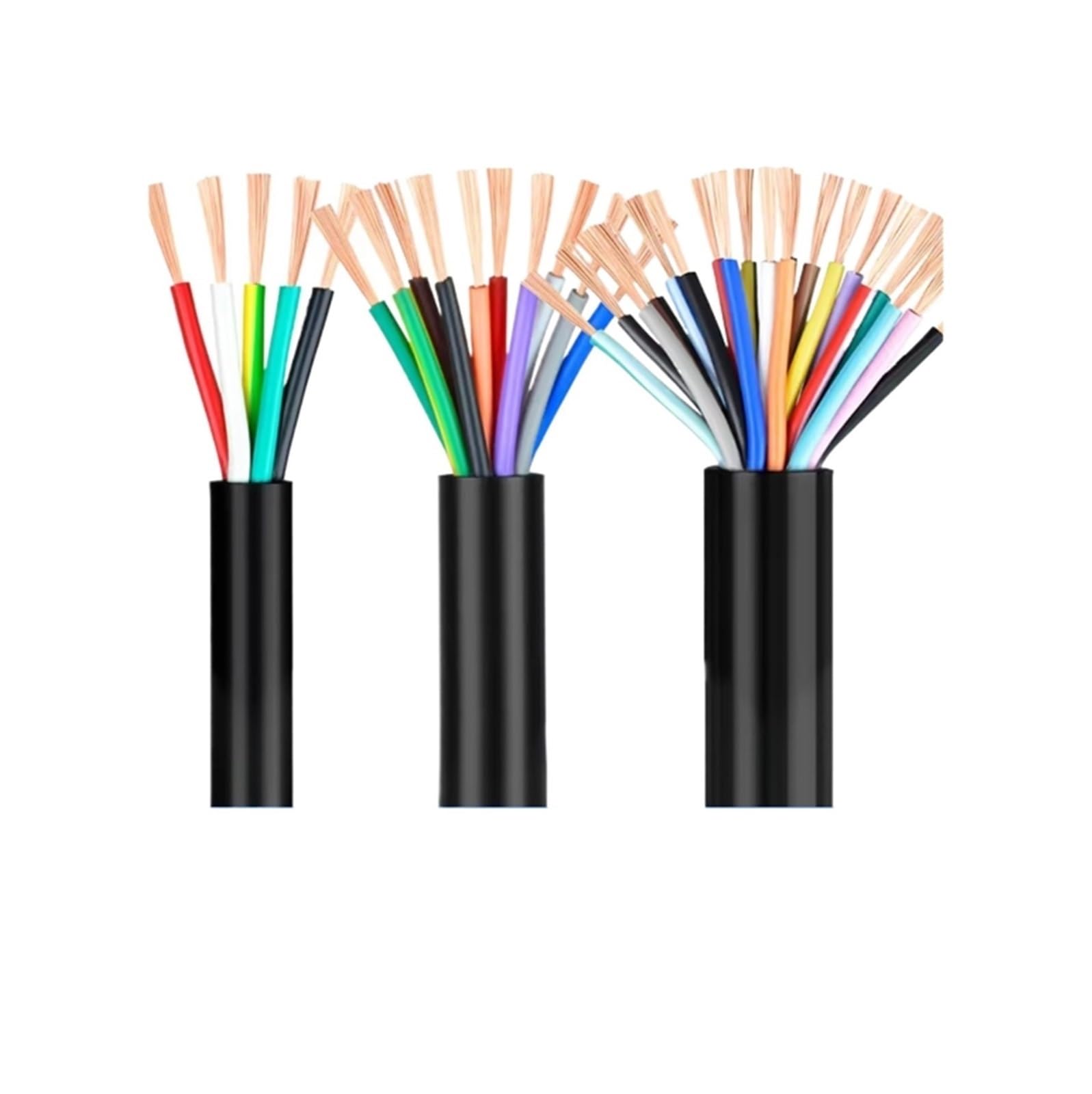 Wielordzeniowy kabel sterujący RVV 2M, 17-28AWG 2-24 żyły