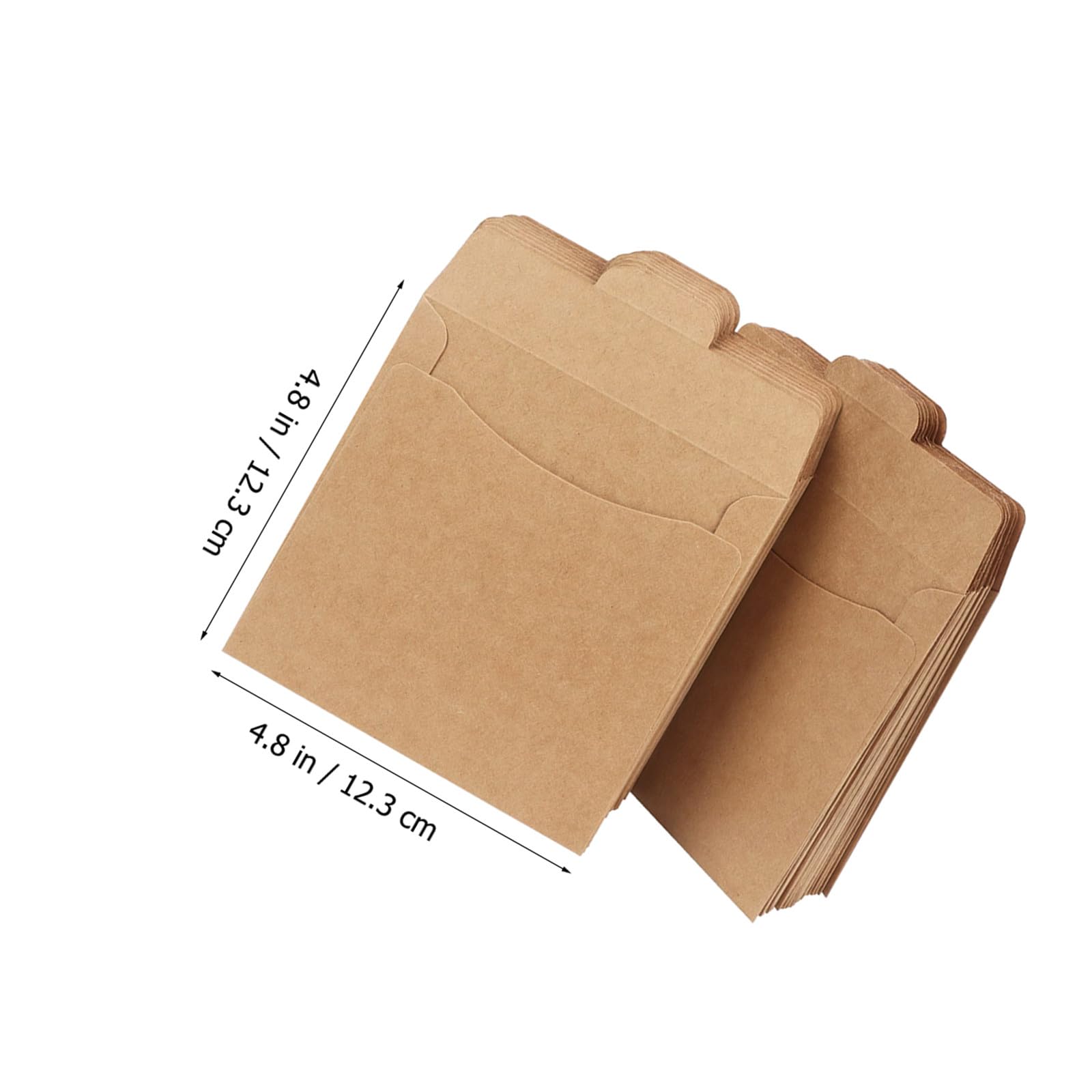 SOLUSTRE Buste CD in Carta Kraft Marrone 50 Pezzi per Imballo | Formato Buste Spedizione, Carta Marrone Naturale, Adatte a File e Cartoline, Confezione da 50 Pezzi