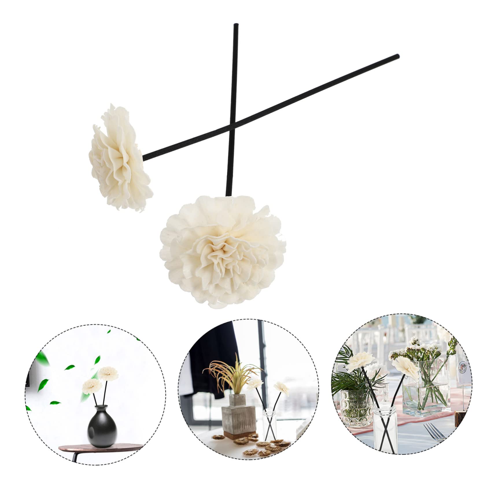 IMIKEYA 4pcs Rattan Sticks Diffuser Accessories for Fragrance Oils Safe for Bottles and Daily Use
