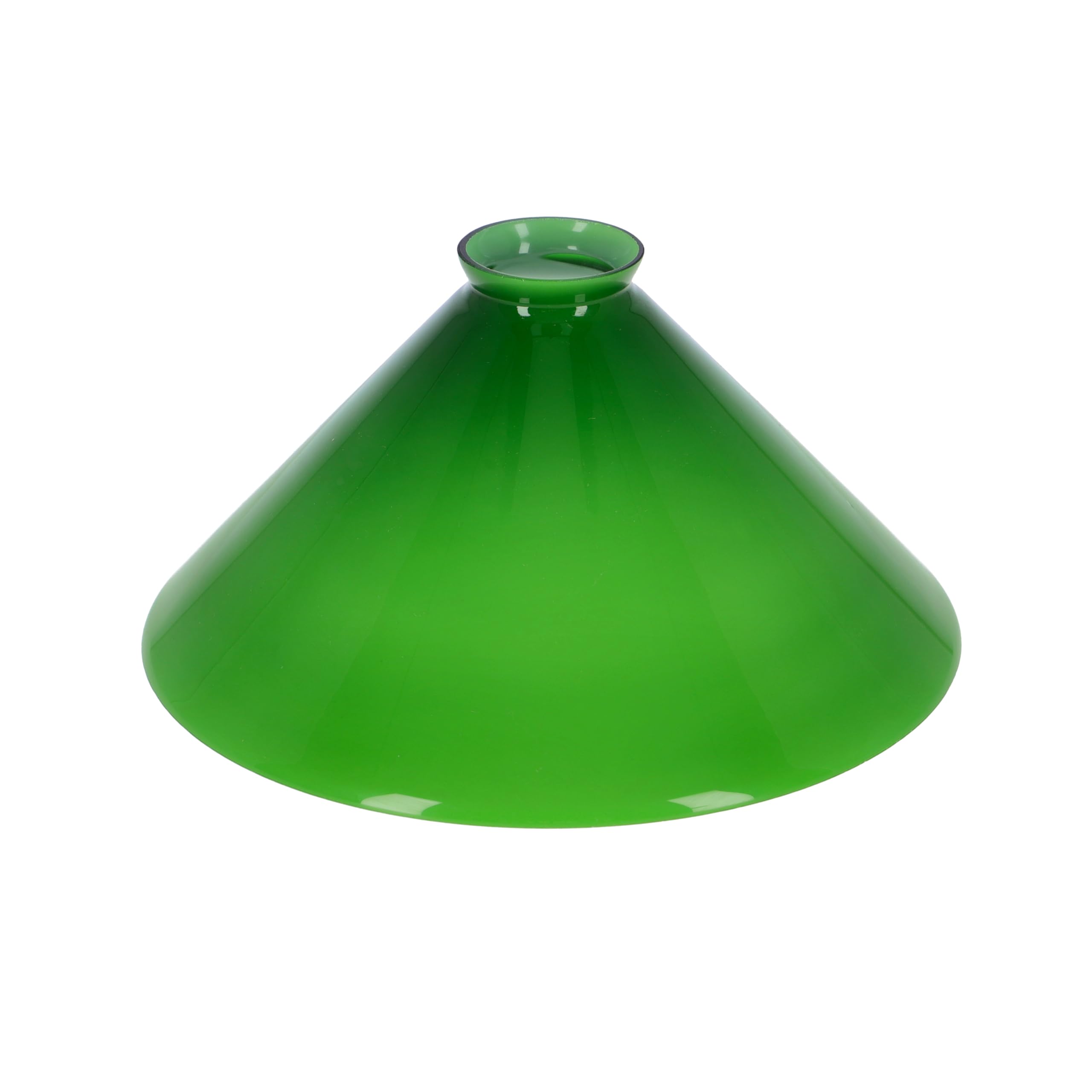 Abat-jour Verre Vert – Forme Cône – 19 Cm – Pour Lampe Ministérielle – Neuf