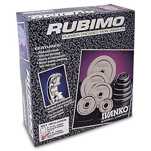 Ivanko Rubber 5 Lb. Plates (Rub-5 Pair) For 1" And 1-1/16" Bars #TOP1