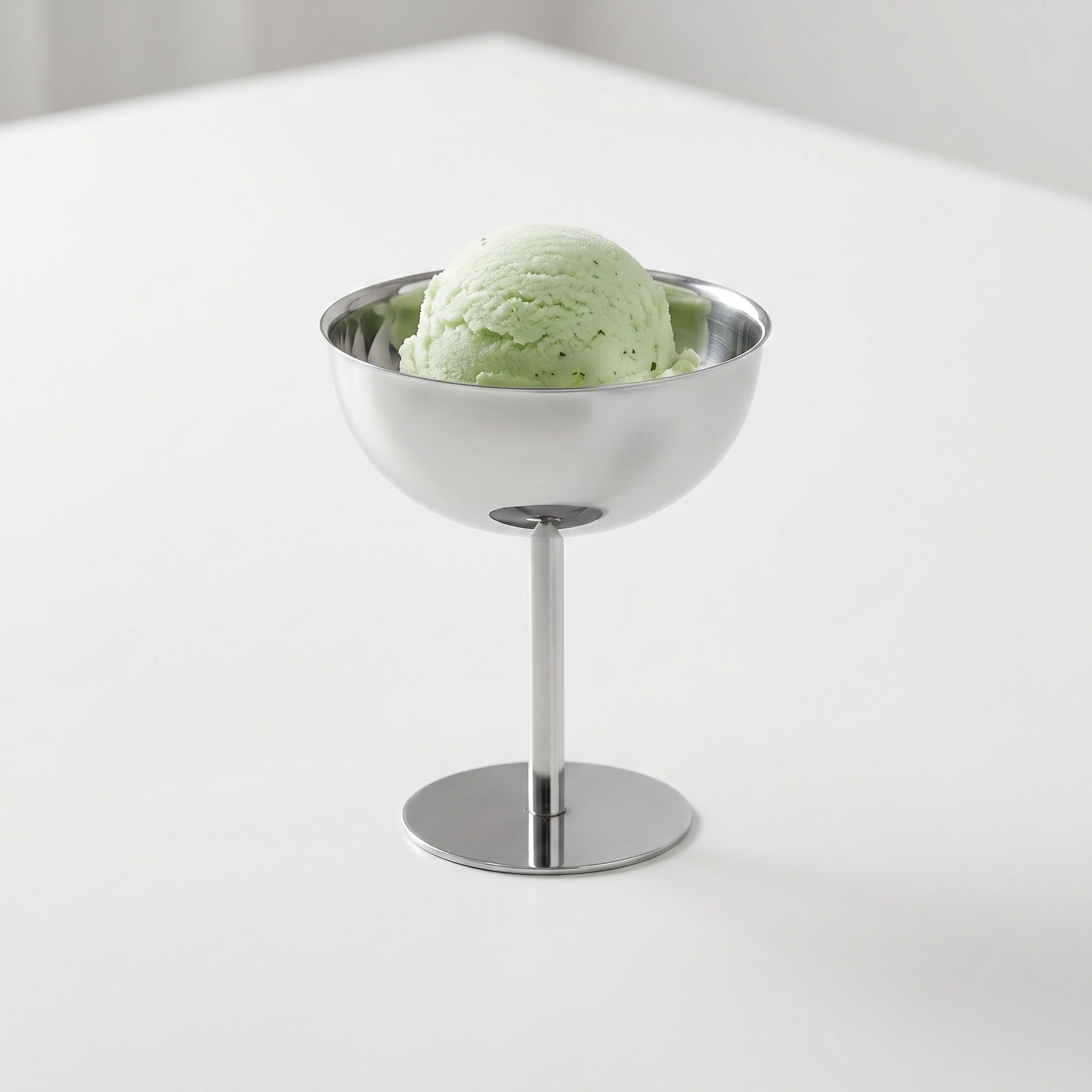 Operitacx Juego de 4 copas de postre de acero inoxidable, copas de postre de boda de 7 oz para parfait, mousse, cuencos modernos de compota de 4.5" de altura para San Valentín, cumpleaños,