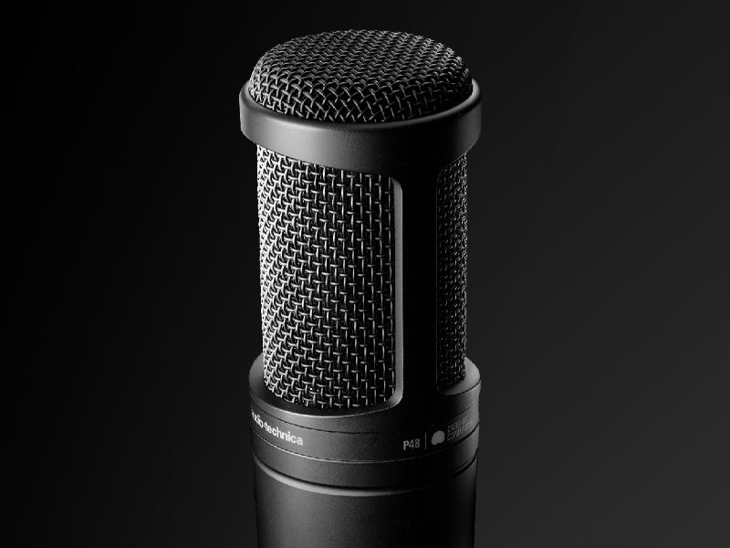 Amazon.com: Audio-Technica AT2020 Cardioid Condenser Microphone