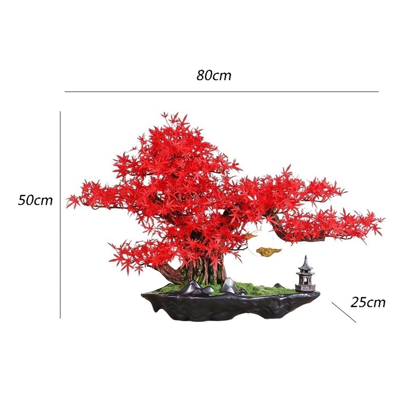 Fałszywe drzewo Symulacja drzewa Bonsai Hotel Salon Dekoracje na biurko Modelowanie Luksusu Wysokiej klasy Sztuczna zieleń Krajobraz Wystrój wnętrz