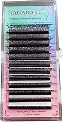 Cílios entrelaçados Y Nagaraku pra Volume Russo e Brasileiro Tamanho:0.07C 8-15mm