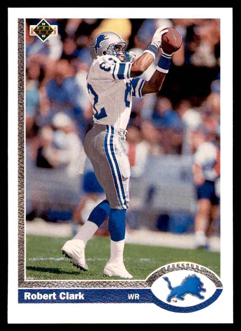 Upper Deck1991 Upper Deck # 511 Robert Clark Detroit Lions (Football Card) NM/MT Lions NC Central