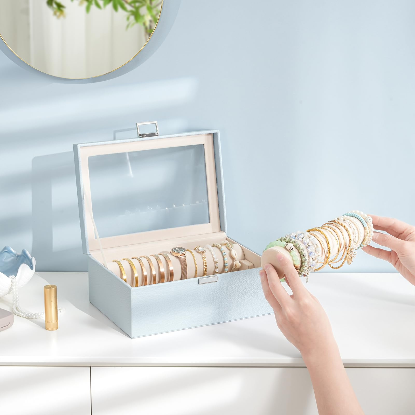 Lolalet Armband Box Organizer, sieradendoos van acryl voor armbanden