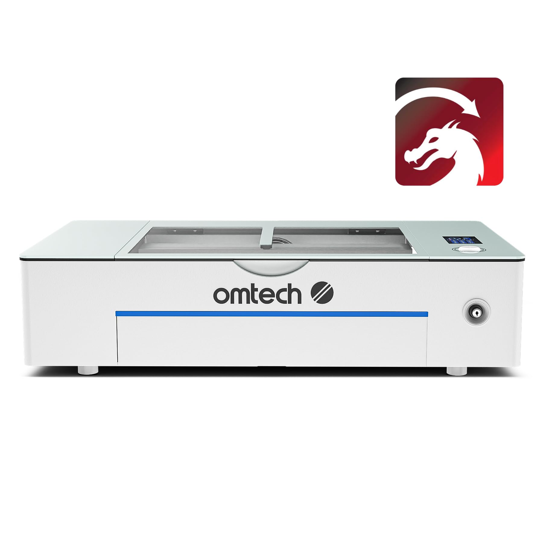 OMTech Polar+ 55W CO2 Laser Engraver Cutter with LightBurn, 20"x12" Work Area, 5MP Camera, Dual Rotary Axes, 500mm/s Speed, with Water Pump, Laser Cutting Machine for Wood Acrylic Glass More