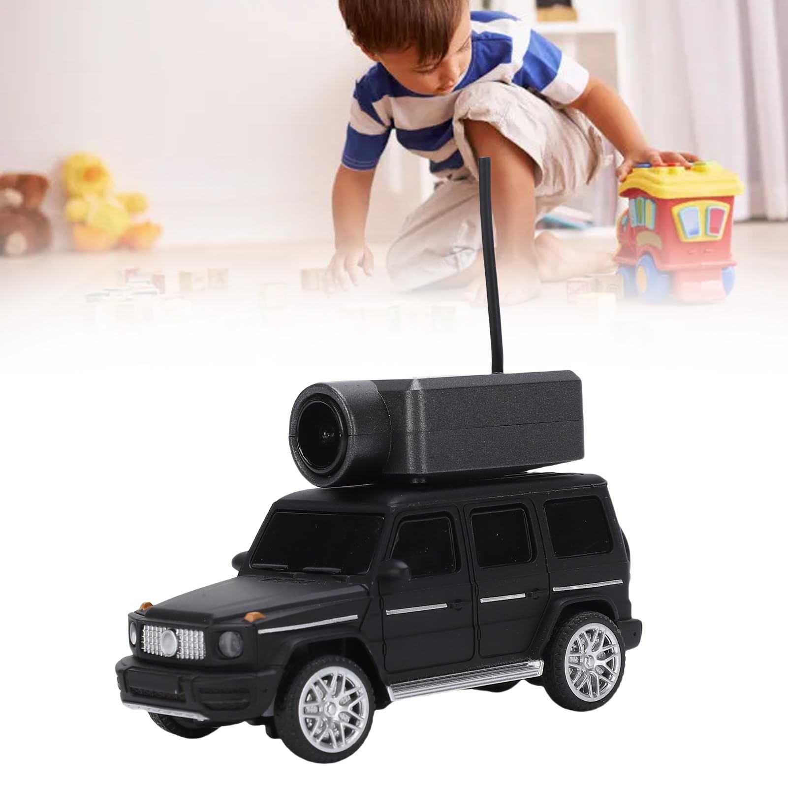 Sxhlseller Mini RC Car con Cámara HD FPV, 1:64 FPV RC Drift Racing Car con Luces Ambientales 3 Modos de Velocidad Cámara HD Transferencia de Fotos Control Remoto, Disfrute de Vistas