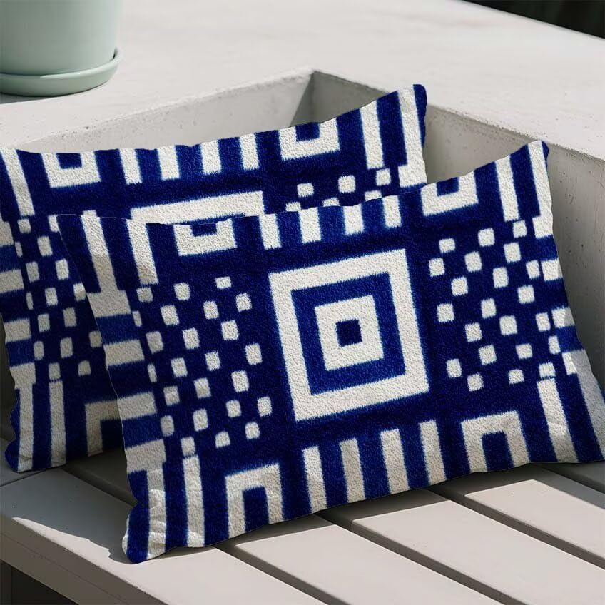 Coussin extérieur imperméable violet 60x80cm pour embellir votre terrasse
