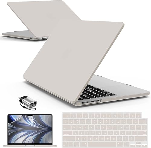 Miniatura 17 de IBENZER Compatible con MacBook Air 2025 2024 2023 de 15 pulgadas M4 A3241 M3 A3114 M2 A2941, carcasa rígida, cubierta de teclado, película