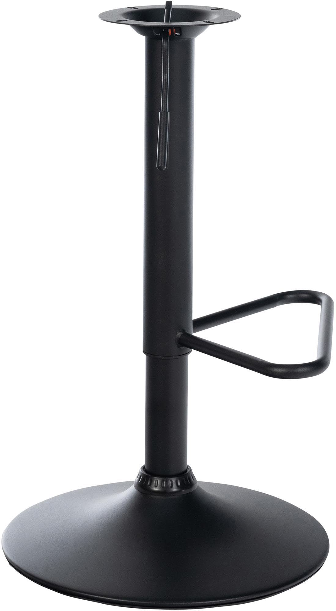 CLP Repuesto Estructura para Taburete, Estructura de Taburete con Distancia Entre Orificios de 10x10 cm, Estructura metálica Ajustable en Altura, Color:Negro